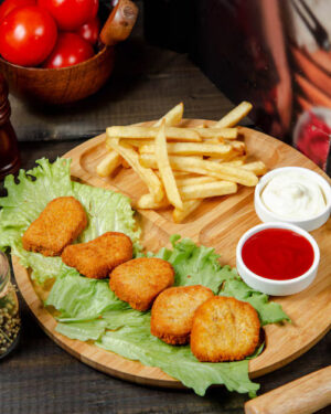 Kids food 04 Kids Chicken Nuggets With Chips & Fruit Shoot